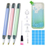 LED Diamond Painting Pen Kit with Multifunctional Tips and Magnifying Glass