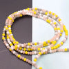 Mixed-Color Rondelle Glass Beads for Jewelry Making