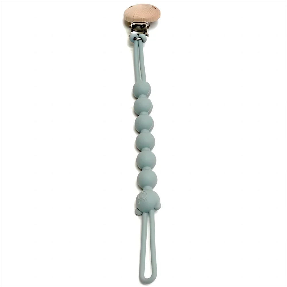 Baby Pacifier Clip with Silicone Teething Beads