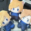 A set of plush dolls depicting Leon and Ashley from Resident Evil 9