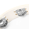 Professional Wooden Tambourine with Double Row Jingles