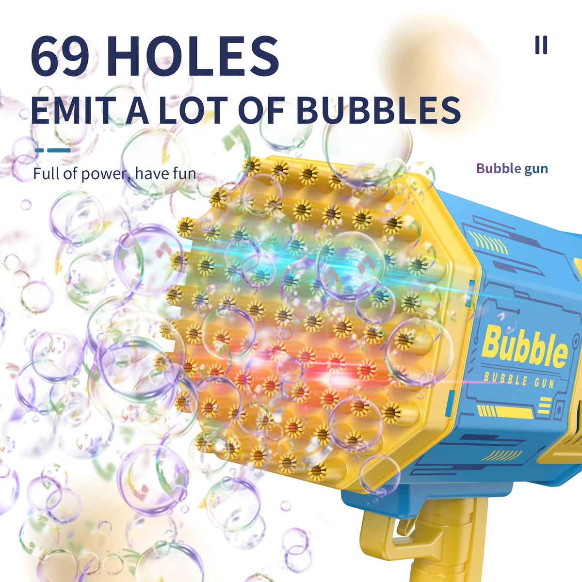 Portable Bubble Machine Blaster for Kids Outdoor Fun