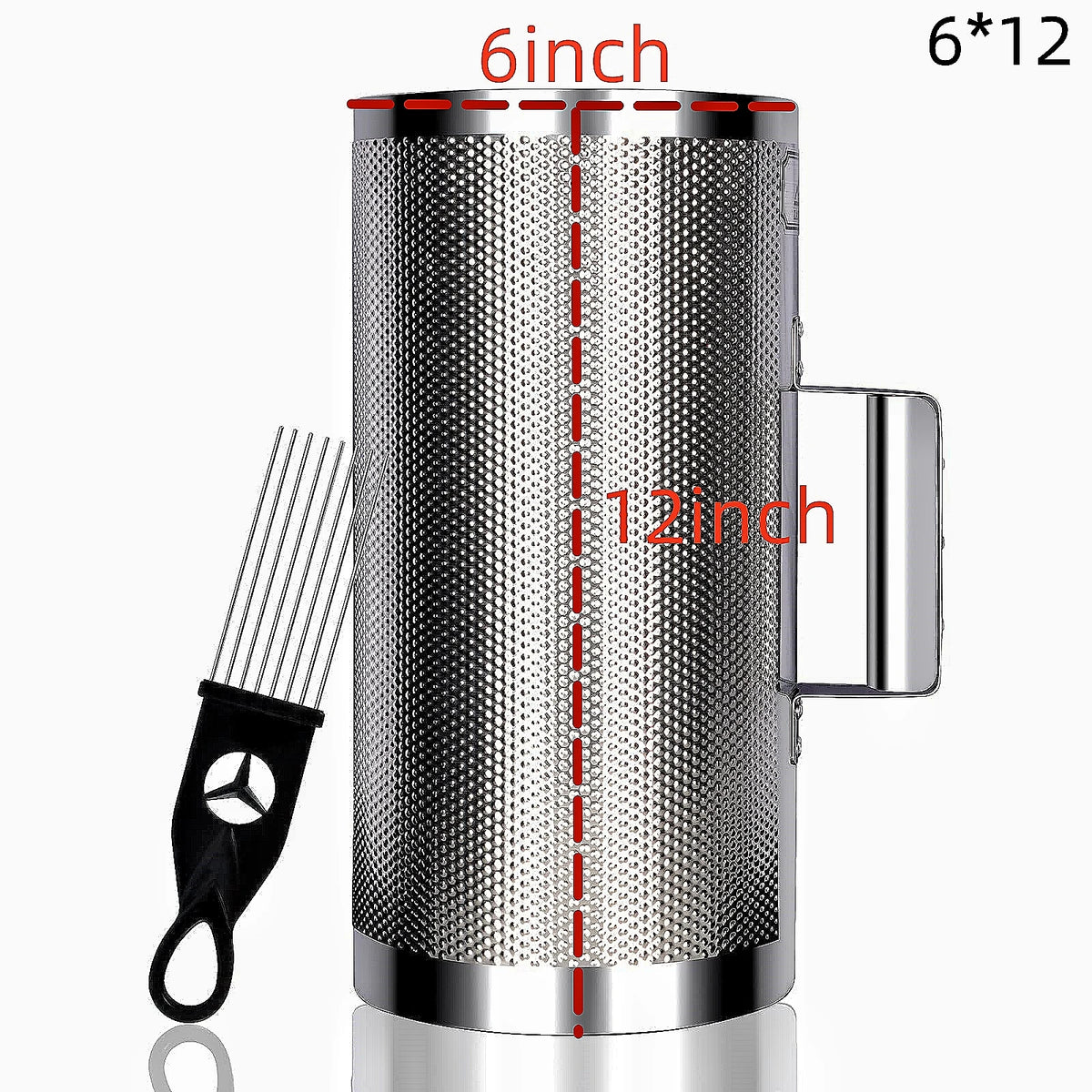 Stainless Steel Guiro with Scraper – Latin Percussion Instrument