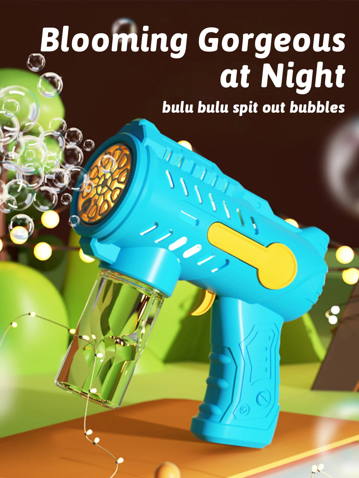 Outdoor Bubble Blower Toy for Kids – No Batteries Needed