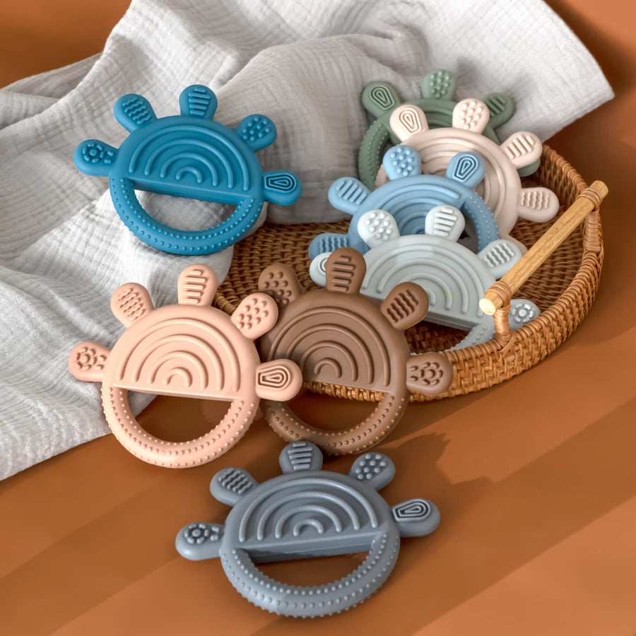 BPA-Free Silicone Baby Teether Ring