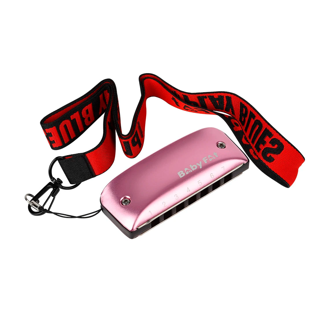 7-Hole Blues Harmonica with Neck Strap