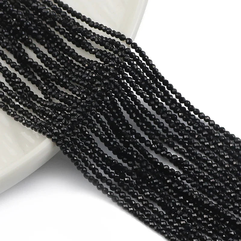 2mm Austrian Crystal Spacer Beads – White AB Finish