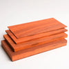Stack of natural African red rosewood boards for DIY crafts