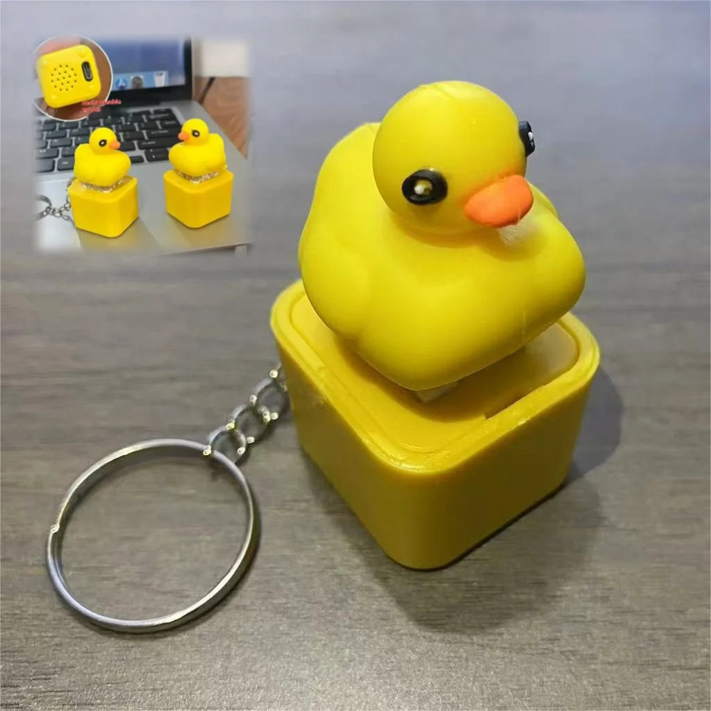 Frog Clicker Keychain with LED Light and Sound