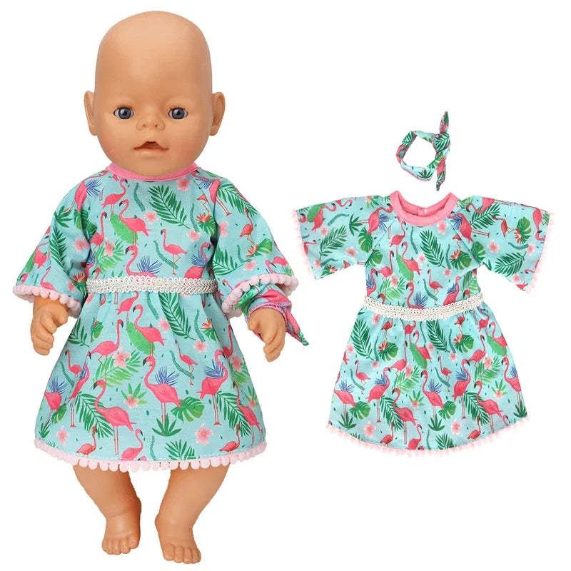 Doll Outfit Set with Hat for 17-43 cm Baby Dolls