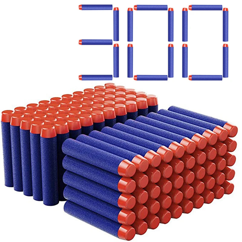 50-Pack Soft Foam Dart Refills for Toy Blasters (7.2cm)