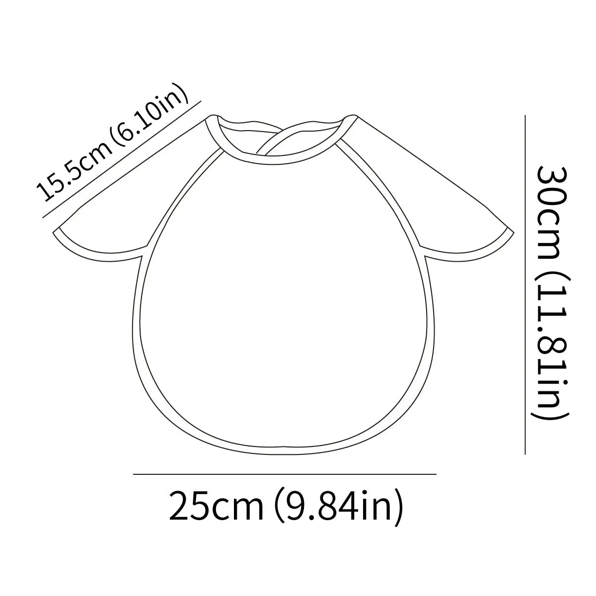 Waterproof Adjustable Baby Bib with Catch Pocket