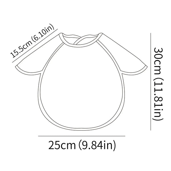 Waterproof Adjustable Baby Bib with Catch Pocket