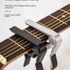 Metal adjustable clamp for guitar, used for precision tone change and piano protection.