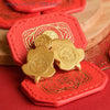 Golden Miniature Turtle Figurine for Prosperity and Good Fortune