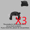 A black 3D printed military building block set with gun and helmet accessories.