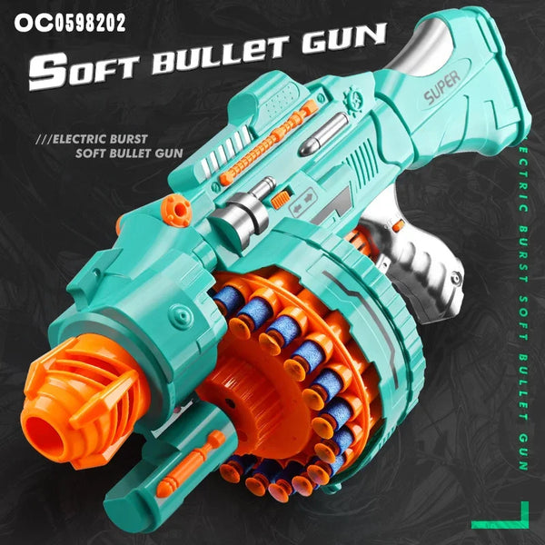 Electric Gatling Blaster Toy Gun with Suction Cup Darts