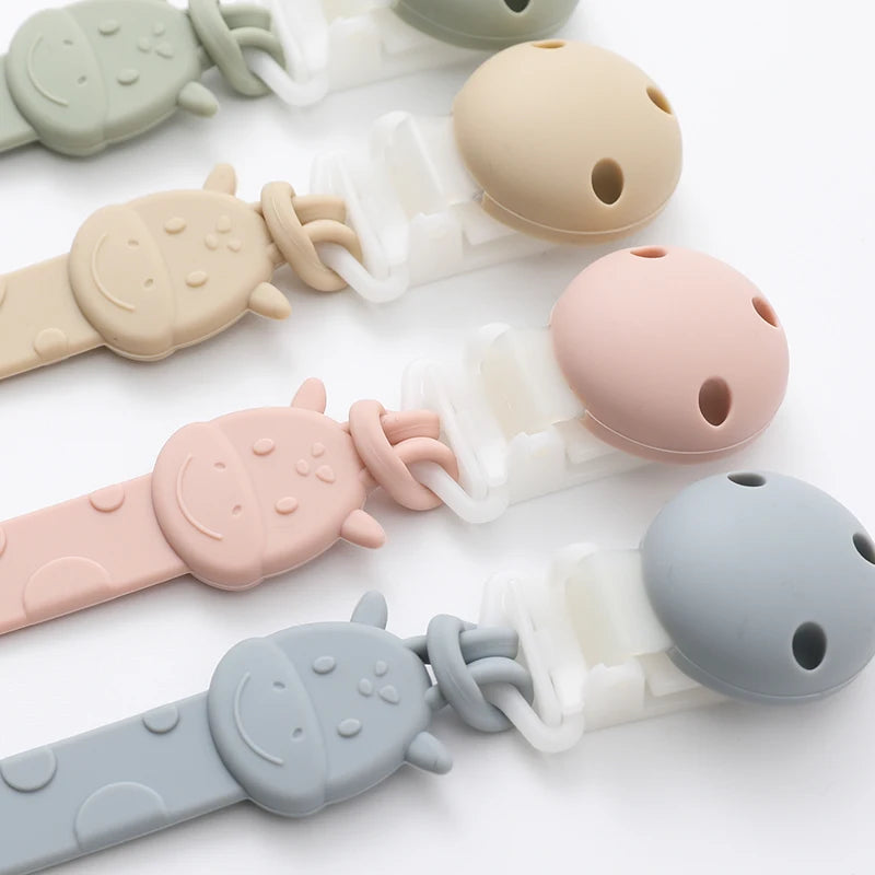 BPA-Free Silicone Pacifier Clips for Babies