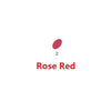 A small, oval-shaped piece of rose red polymer clay labeled with the number 2.