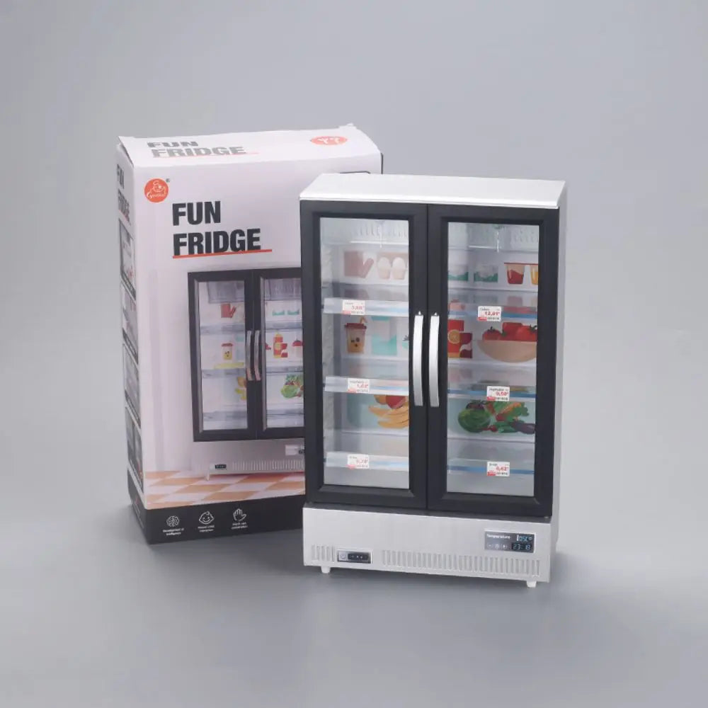 Miniature Play Refrigerator with Light & Sound for Kids