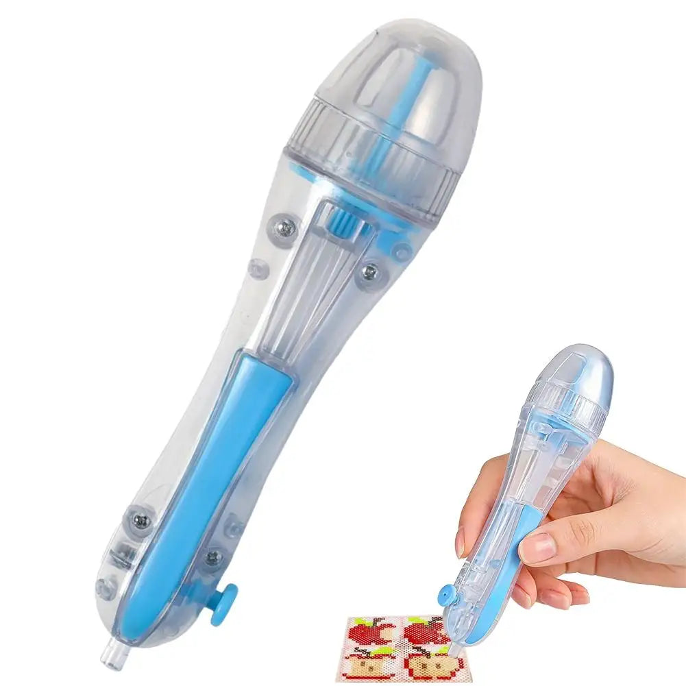 Pixel Bead Pen with Ergonomic Grip for DIY Crafts