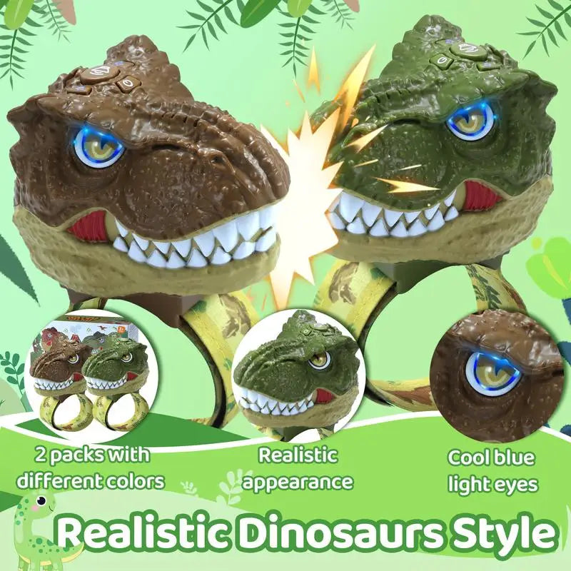 Dinosaur Head Walkie Talkies for Kids (2-Pack)