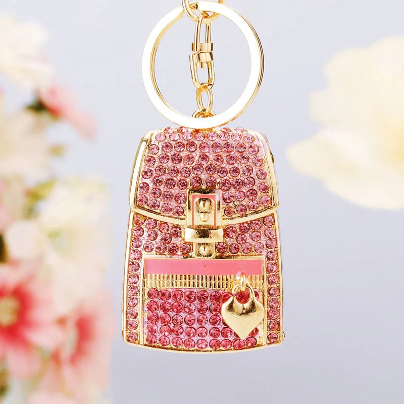Crystal Rhinestone Handbag Keychain