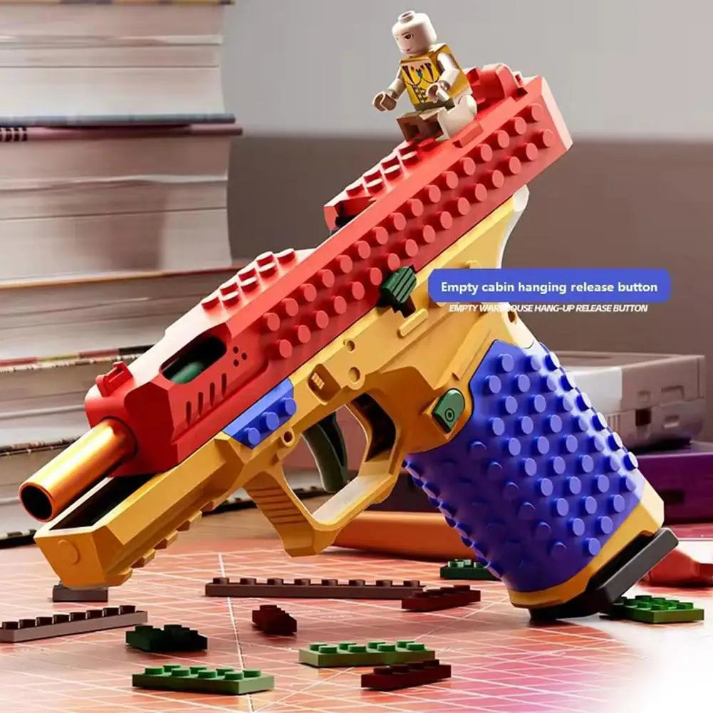 DIY Building Block Toy Gun with Soft Bullets
