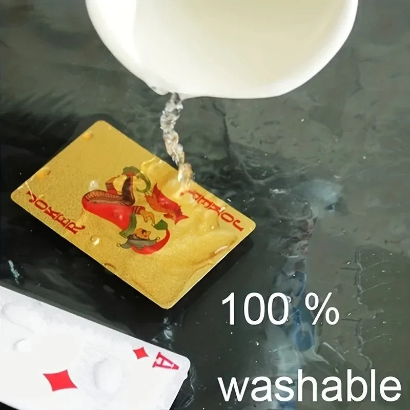 Gold Foil Playing Cards – Waterproof Matte Finish Deck