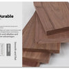 Stack of smooth, reddish-brown walnut wood boards for engraving and DIY projects