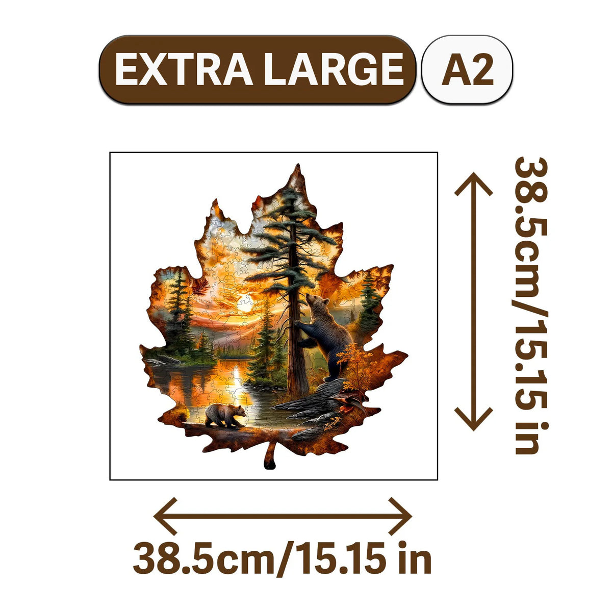 Extra large A2 jigsaw puzzle depicting an elephant in a natural outdoor scene.