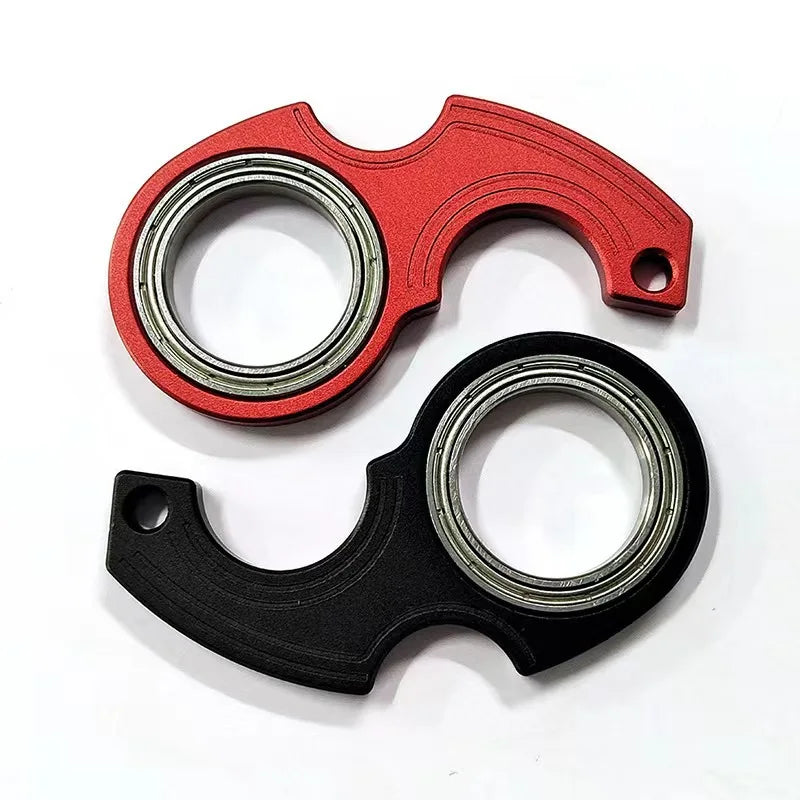 Metal Fidget Spinner Keychain for Stress Relief and Focus