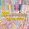 A large collection of 200 unique kawaii cartoon stickers in various styles and colors for DIY crafts and journaling