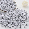 Acrylic Alphabet Beads for Jewelry Making - Mixed Letter Cubes