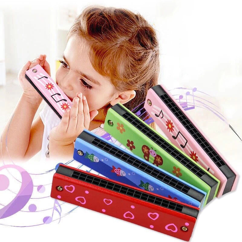 Wooden Harmonica for Kids - Early Music Learning Toy