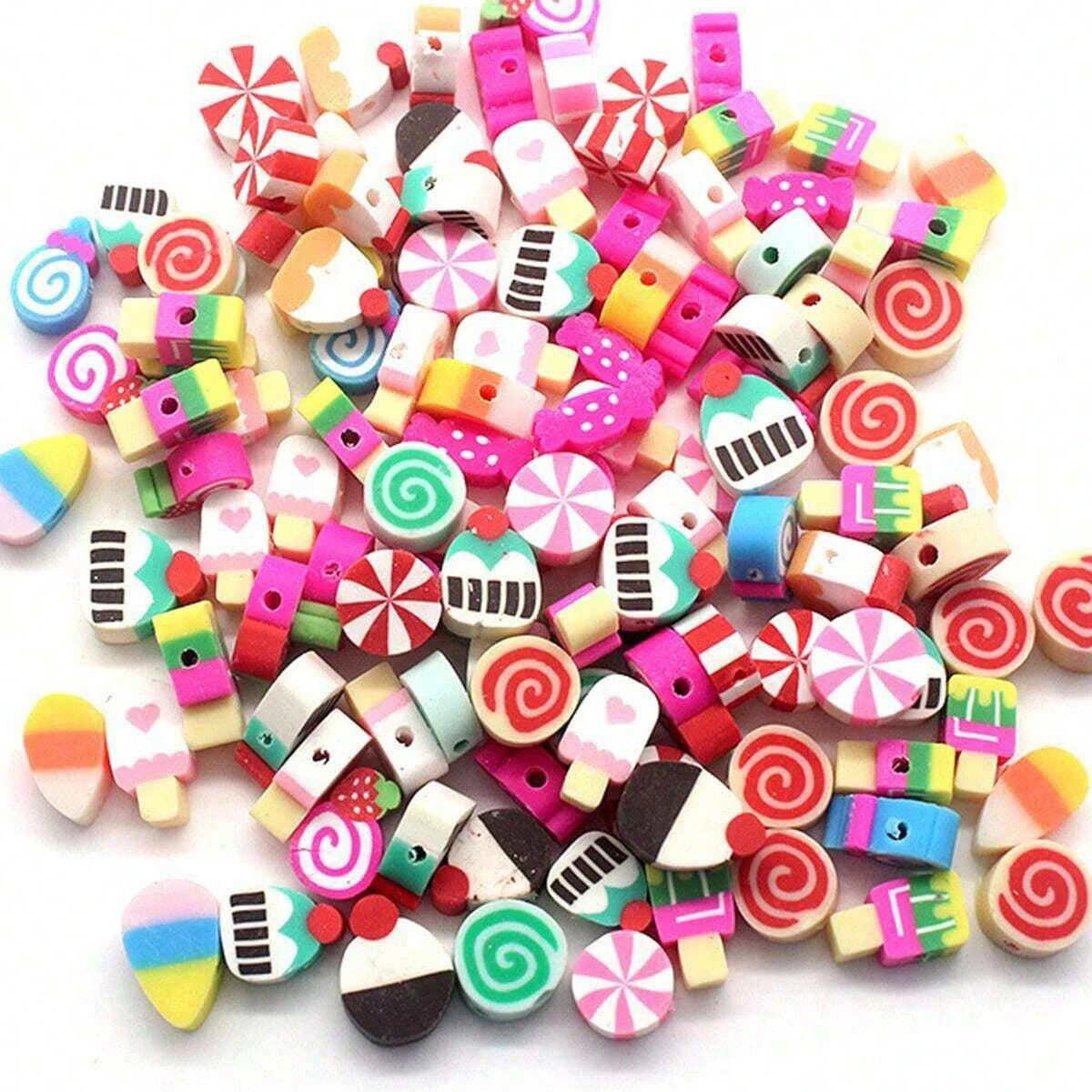 Polymer Clay Beads Variety Pack for Jewelry Making