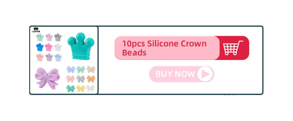 Food-Grade Silicone Beads for Jewelry Making (50-Pack)