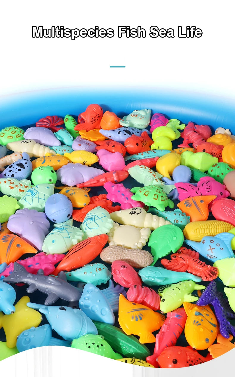 Magnetic Fishing Game with Inflatable Pool