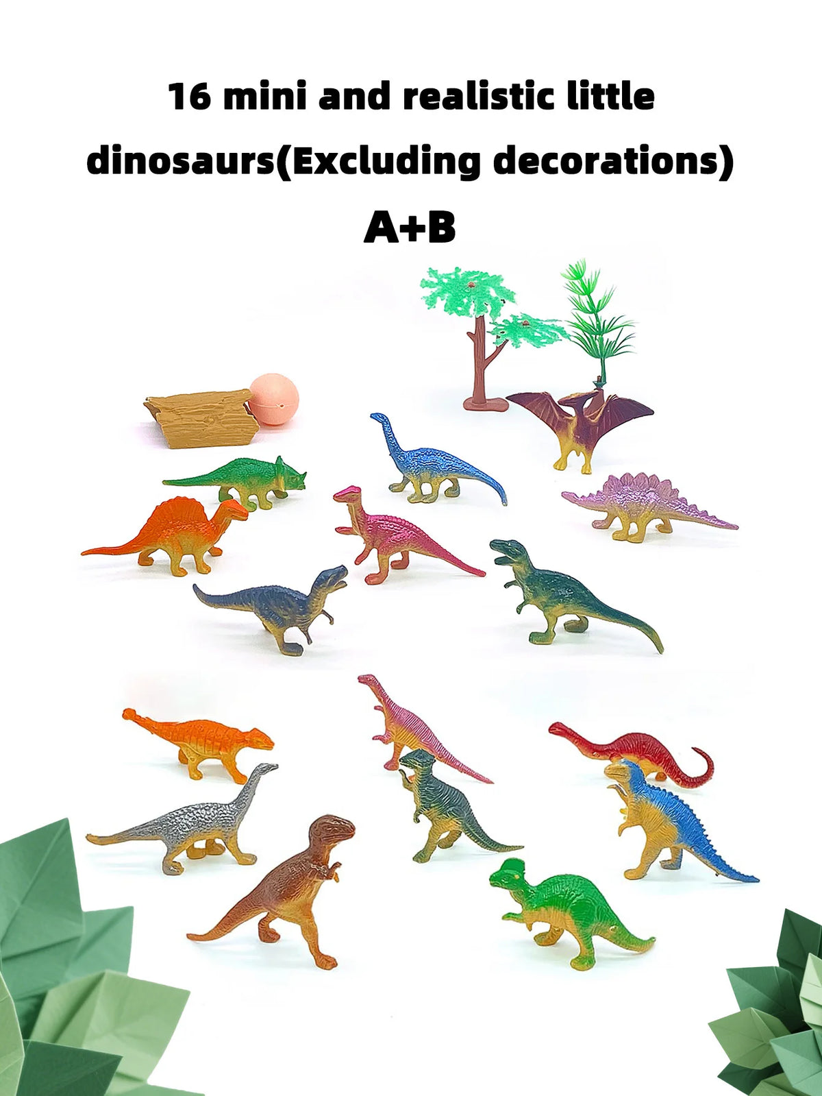 10-Piece Mini Dinosaur Figure Set for Kids and Collectors