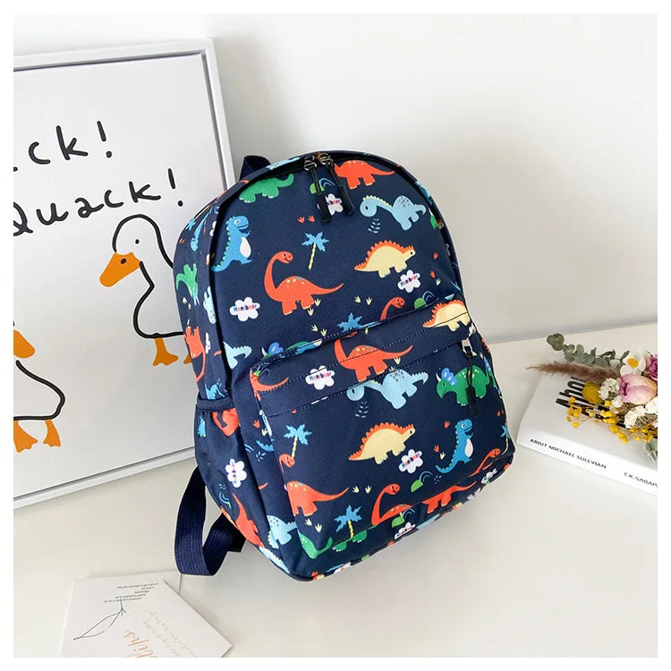 Dinosaur Print Kids Backpack for Kindergarten & School