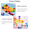 A set of colorful wooden clip beads in plastic containers used for children's fine motor skill development