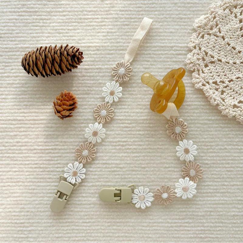 Little Daisy Baby Pacifier Clip