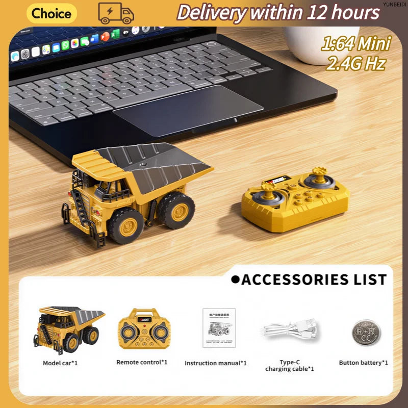 Miniature RC Forklift with Trailer and Bluetooth App Control