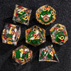Resin Polyhedral Dice Set for Tabletop RPGs (7 Pieces)