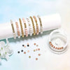 DIY Clay Bead Bracelet Making Kit with Golden Letter Beads