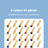 Un jeu de mémoire en bois avec 24 pièces et six couleurs pour le développement cognitif des enfants