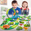 Dino Race Track Toy with Electric Climbing Car