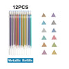 Metallic Glitter Gel Pens with Storage Case