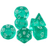 Crystal Clear Polyhedral Dice Set for Tabletop RPGs