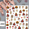 A collection of vintage angel and saint nail art stickers featuring cherubs, crosses, and religious figures.